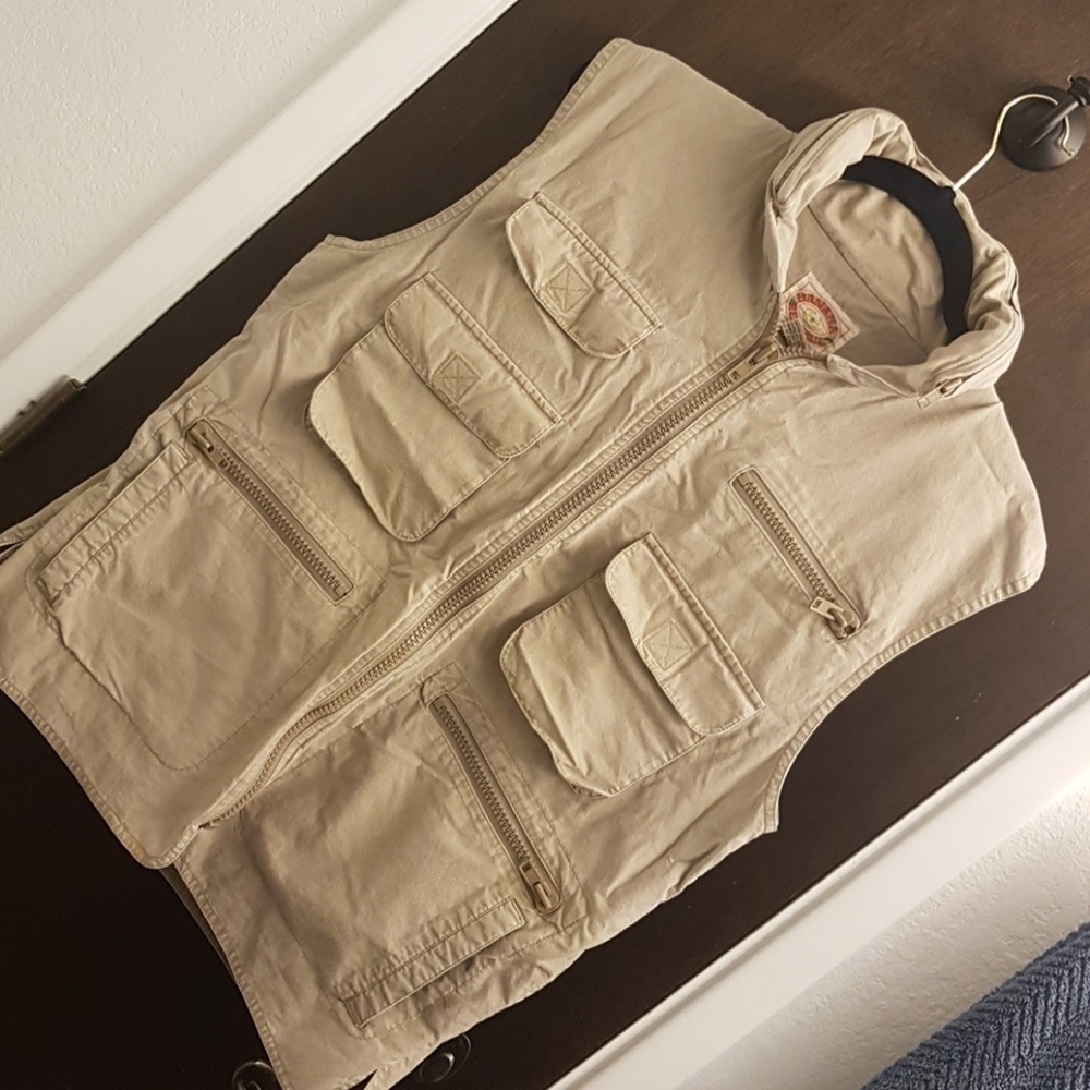 1986 vintage Banana Republic Safari vest cargo jacket M